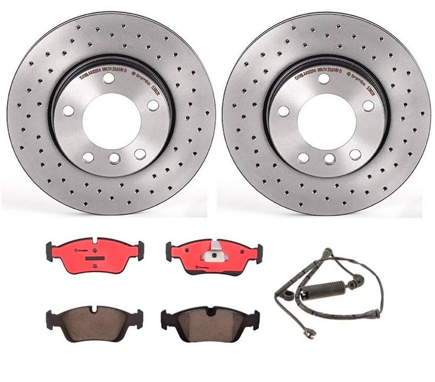 BMW Brembo Brake Pads and Rotors Kit - Front (286mm) (Xtra) (Ceramic)